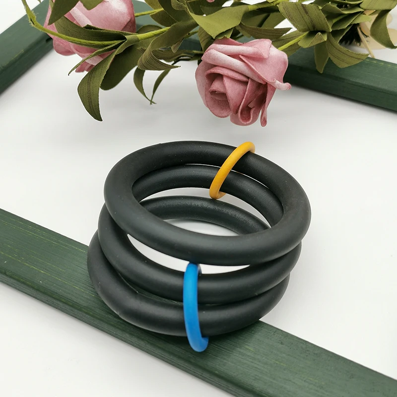 UKEBAY Handmade Rubber Bangles For Female Black Chain Simple Statement Bracelets Gothic Jewelry Party Accessories Bracelet Gifts