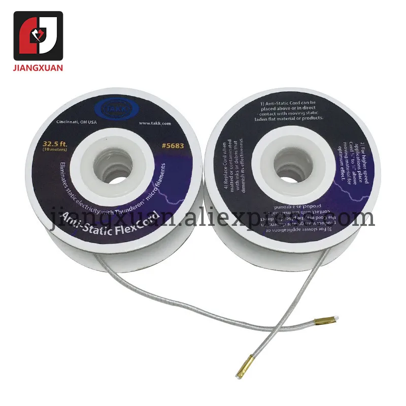 

2m 3m 5m 10m 20m roll New USA Original TAKK 5683 5681 Antistatic Rope Static cord For Paper Industry