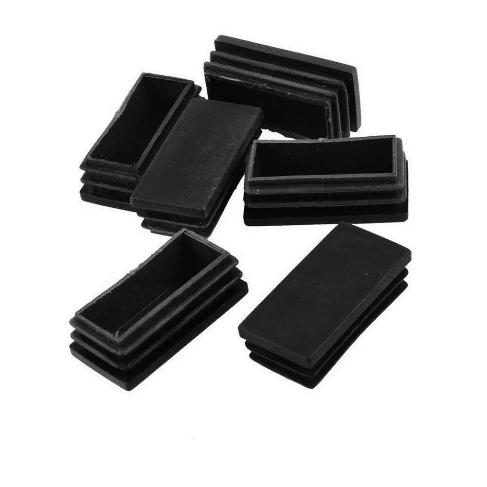 Imagem -05 - Plástico Preto Blanking End Caps Quadrado Insere para Tubo Seção de Tubo Atacado 50x100 mm 50x100 mm Novo 10 Pcs por Lote
