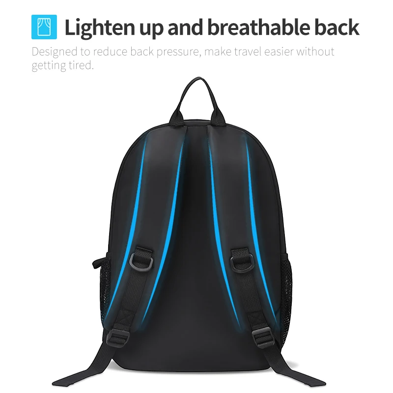 HK Anti-Theft Computer Fashion Backpack For Men Waterproof Casual School Bag New Design Multifunctional Business Travel Backpack