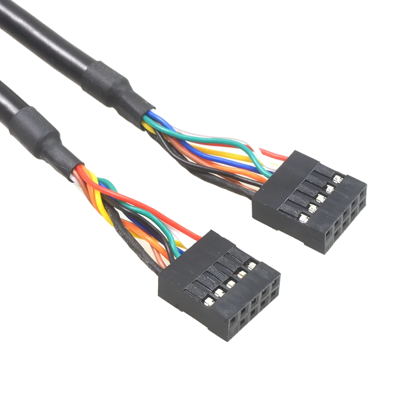 30 سنتيمتر/50 سنتيمتر USB 2.0 9pin أنثى إلى أنثى اللوحة الأم الداخلية رأس كابل