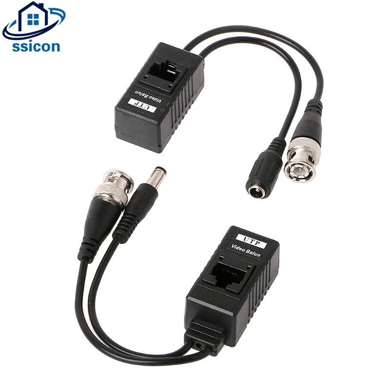 CCTV Coax BNC Video Power Balun Transceiver to CAT5e 6 RJ45 Connector Transmission Cables For 8MP AHD/CVI/TVI/CVBS Camera