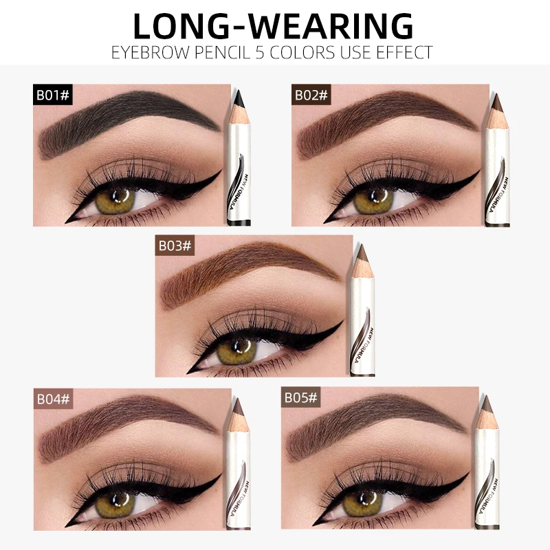 1 PCS Waterproof Eyebrow Pencil 5 Colors Eyebrow Pen for Women Beauty Cosmetic Eyebrow Pencil Cosmetics Tool