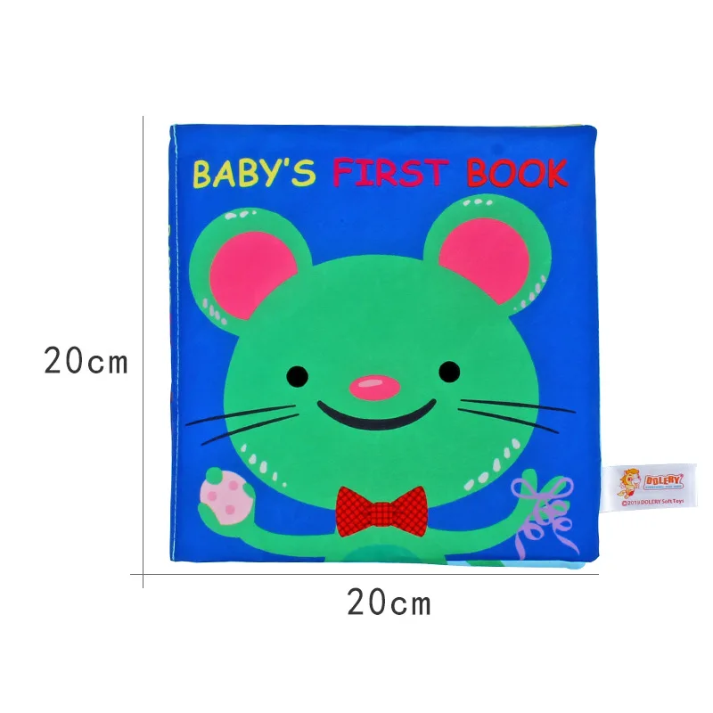 Baby Cloth Book Sound Paper Early Learning Toy Tail Cloth Book Parent-child Interactive