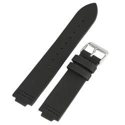 Retro Brown black Genuine Leather Band Strap for Wood Wrist Watches 12MM Connection Lug Watchbands Accessories Replacement