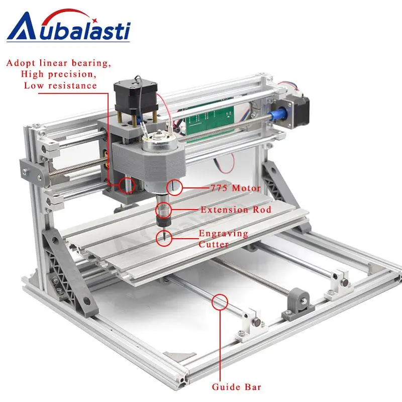 Minimáquina de grabado láser CNC 3060, grabador láser DIY, herramientas de corte de Hobby, ER11-5mm GRBL para madera, PCB, PVC, Mini enrutador CNC