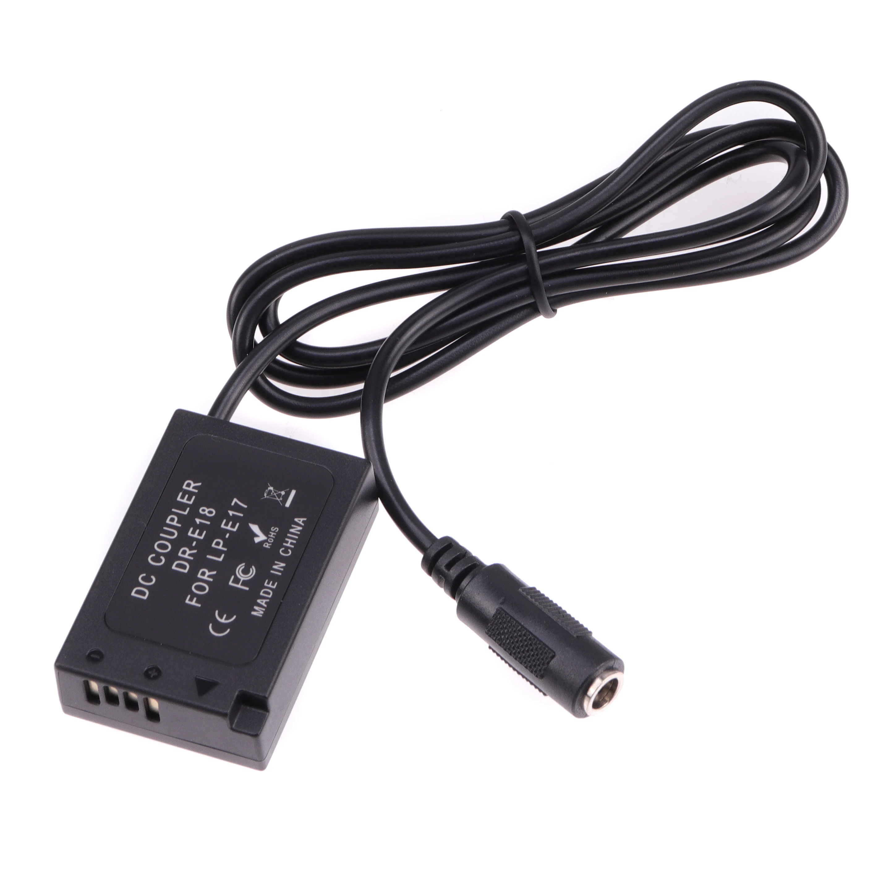 FOTGA Decoded LP-E18 Dummy Battery Adapter +Type C Cable for Canon RP 77D 200D 250D 750D 760D 800D 850D Rebel T6i T6s T7i T8i