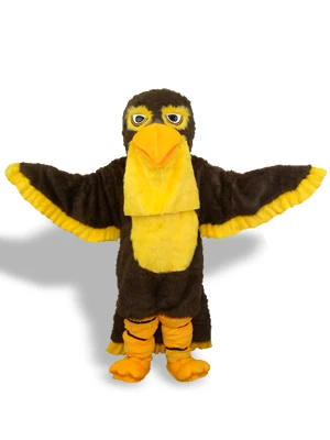 Disfraz profesional de Mascota de águila amarilla y café para adultos, disfraz de fiesta de cumpleaños, Disfraces de Halloween, ropa de Navidad