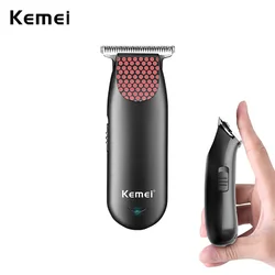 Kemei 889 tagliacapelli professionale a batteria tascabile compatto Mini tagliacapelli elettrico per barba piccolo Kit per toelettatura portatile per uomo