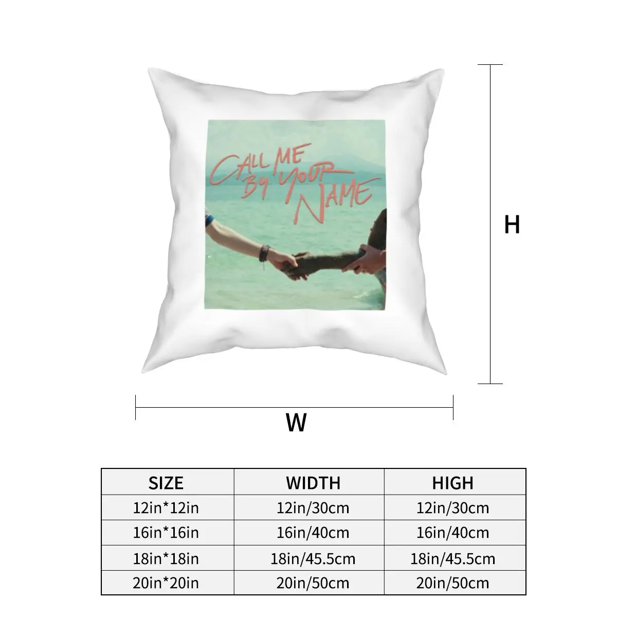 Call Me By Your Name Pillow Cases Elio Oliver Handshake CMBYN LGBT Movie Cushion Cover Decorative Pillowcase for Home 45*45cm