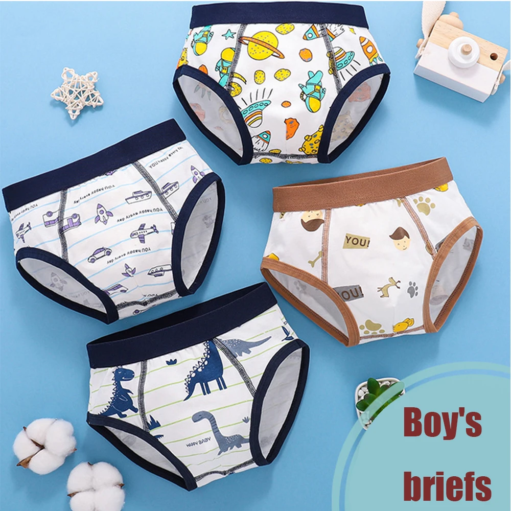Children Boys Boxer Briefs Cotton Underwear Small Medium Big Boys 12-15 Years Old Teenager Shorts Breathable M L XL 2XL3XL