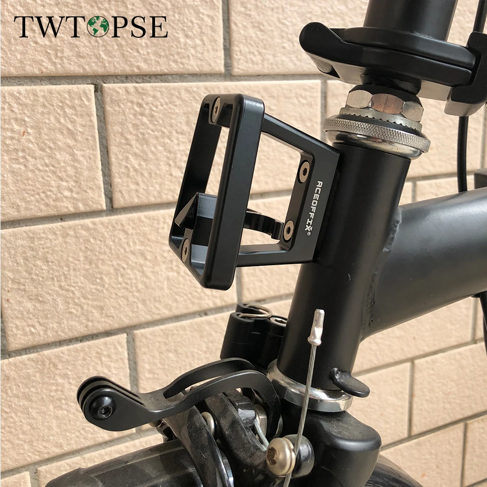 TWTOPSE Cycling Bike Front Carrier Block For Brompton 3SIXTY Brompton Folding Bicycle CNC Al Bracket Holder Mounting Accessories