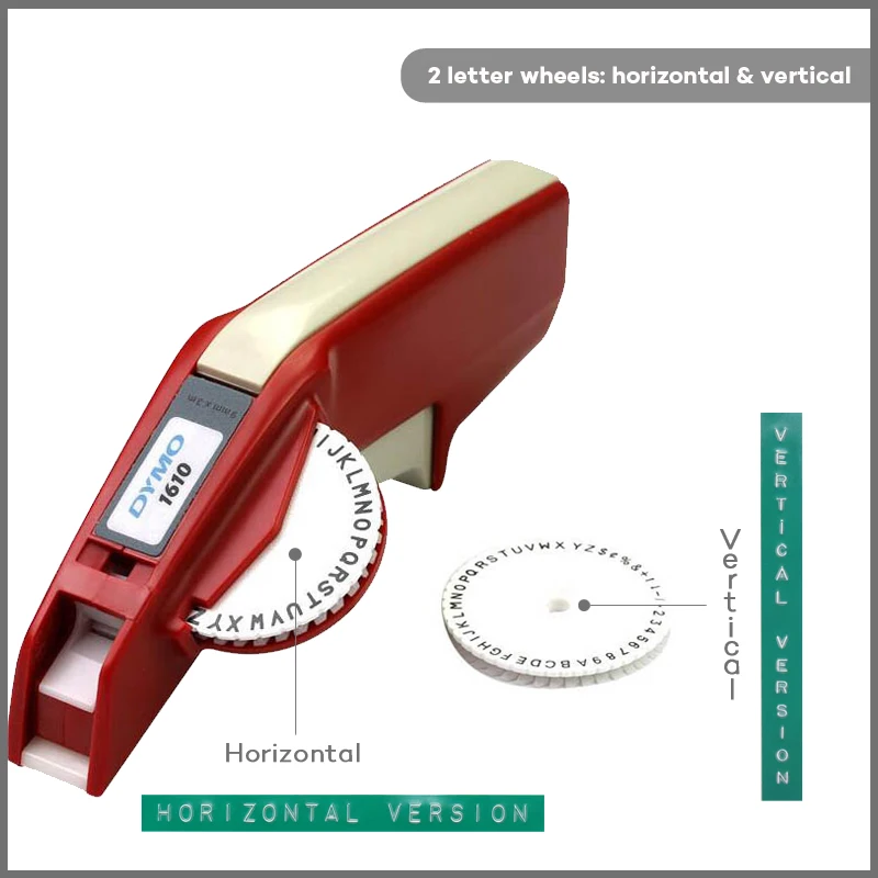 Dymo 1610 manual label maker for 3D embossing plastic 1610 manual