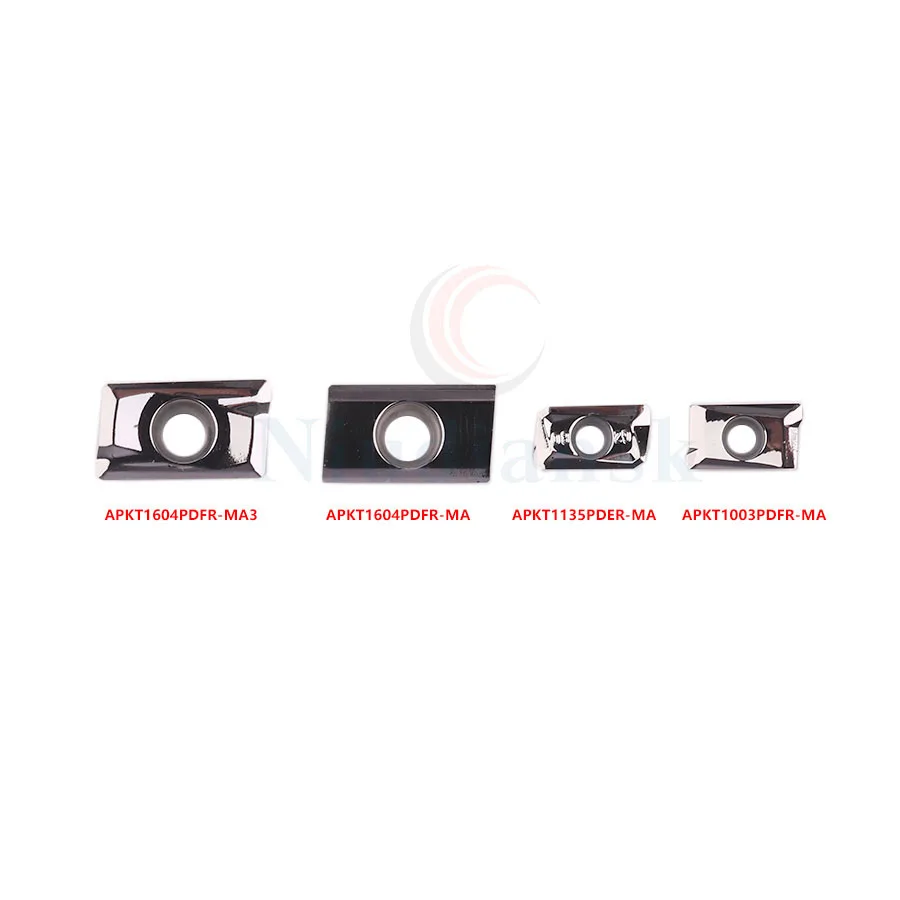 Herramienta de torneado de aluminio APKT1003 PDFR APKT1135 MA H01, cortador de fresado de aleación de carburo, CNC, APKT 1604