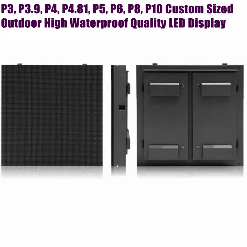 LED Display Advertising Fixed Installation 960x960mm P5 P6 P8 P10 Outdoor Iron Cabinet LED Panels