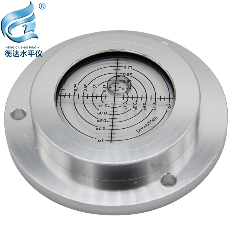 Round Spirit Levels Crane horizontal bubble Level Measuring Instrument Size 100*75*20mm 1 order