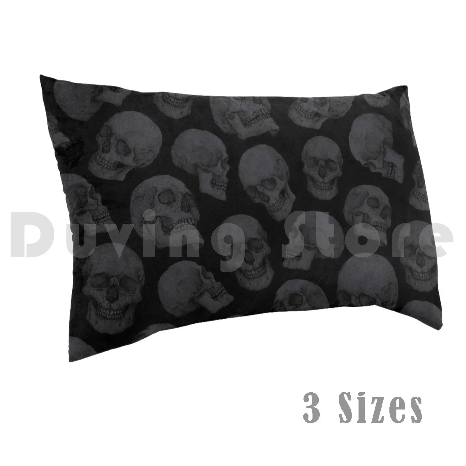 

Skulls Pillow Case 1014 Skull Skulls Bones Dark Horror Death Deniart Pattern
