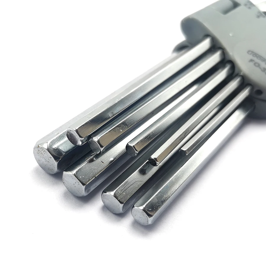 T10-T50 2.5Mm-10Mm S2 Torx Sao Khóa Lục Giác Bộ Cờ Lê, 9 Chiếc Bộ HRC58-62 ,H022