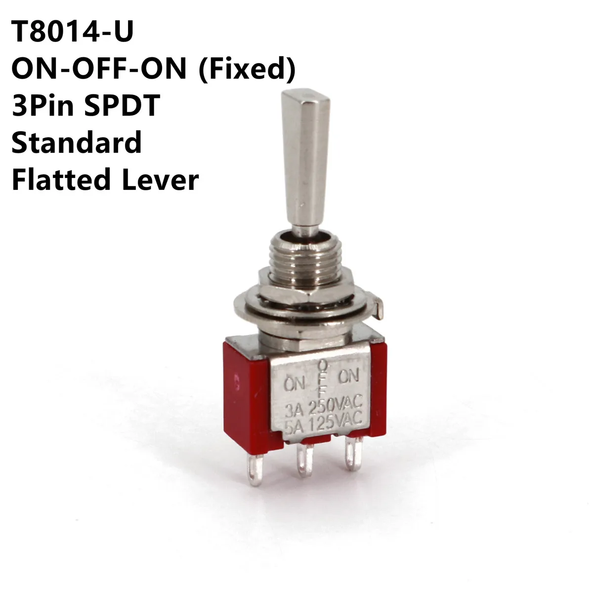 SH T80-T Serie Flachgriff 6,35 mm Panel Mount Mini Kippschalter für RC Modell Fernbedienung