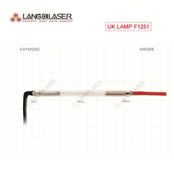 UK FIRST LIGHT IPL LASER lamp 7*50*110F - cathode bend , Lamp number / code : F1251