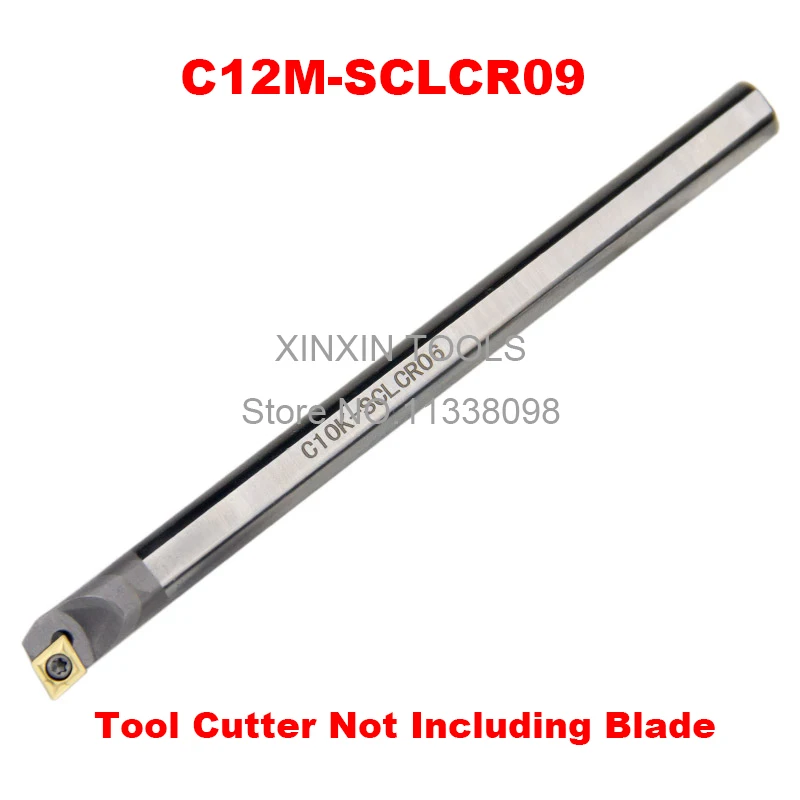 C12M-SCLCR09, carbide turning tool holder diameter 12mm length 150mm use tungsten insert CCMT09T304/CCMT09T308