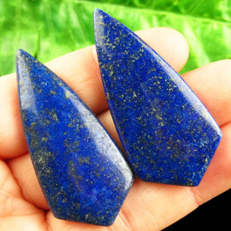 Fashion 1pcs/lot natural Lapis Lazuli Inverted Triangle no hole pendants for Jewelry Making DIY Bracelet Necklace