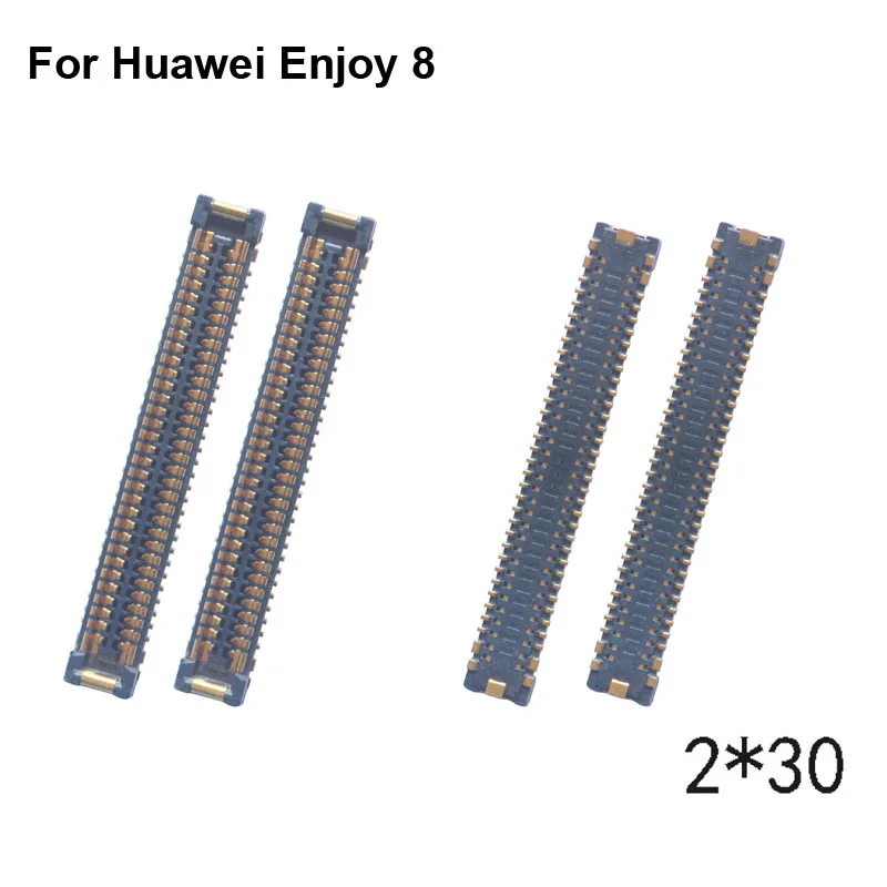 2pcs For Huawei Enjoy 8 LCD display screen FPC connector For Huawei Enjoy8 logic on motherboard mainboard