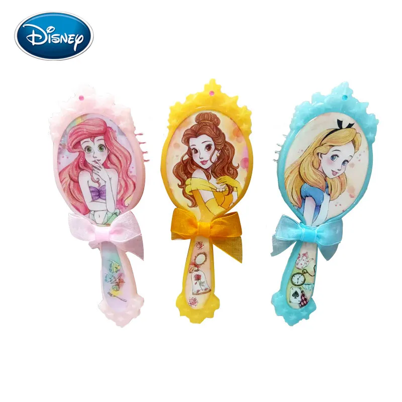 Disney Frozen Mermaid Pincess Comb Anti-Static Air Cushion Hair Care Brushes Baby Girls Dress Up Makeups Toy Gifts