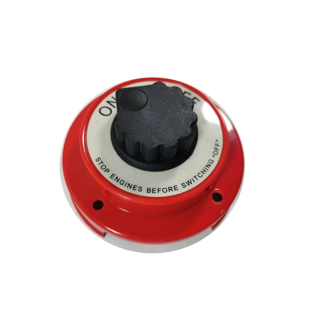 Boat 2 Position Red Plastic Switch Panel 3.7” Housing Red On-Off Power Panel Battery Switch Isolator Fitting