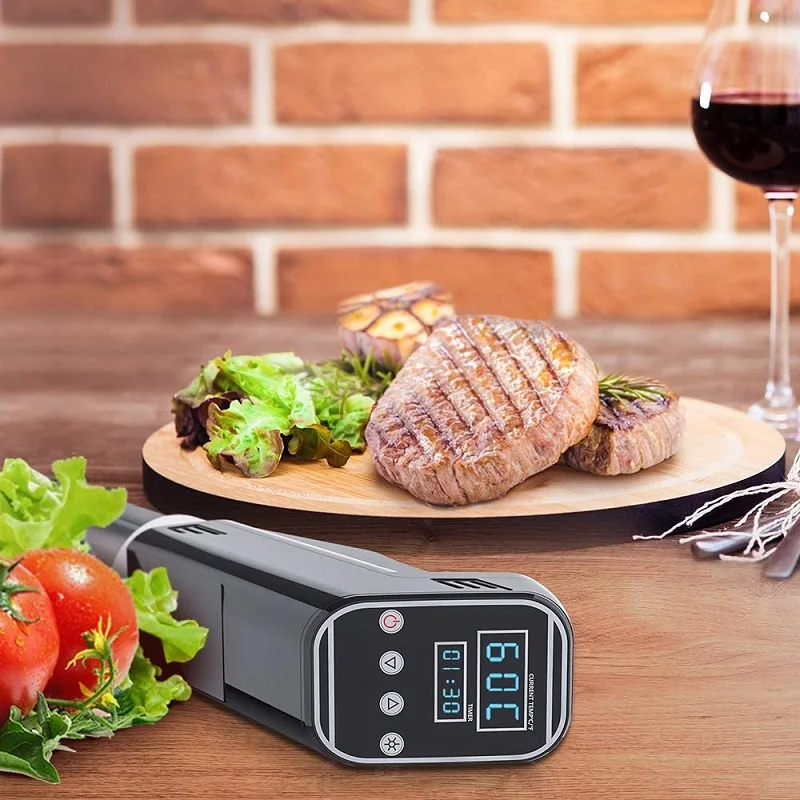 1000W Vacuum Sous Vide Slow Food Cooker Cooking Machine Sturdy Immersion Heater Circulator LCD Digital Timer Precise Temperature