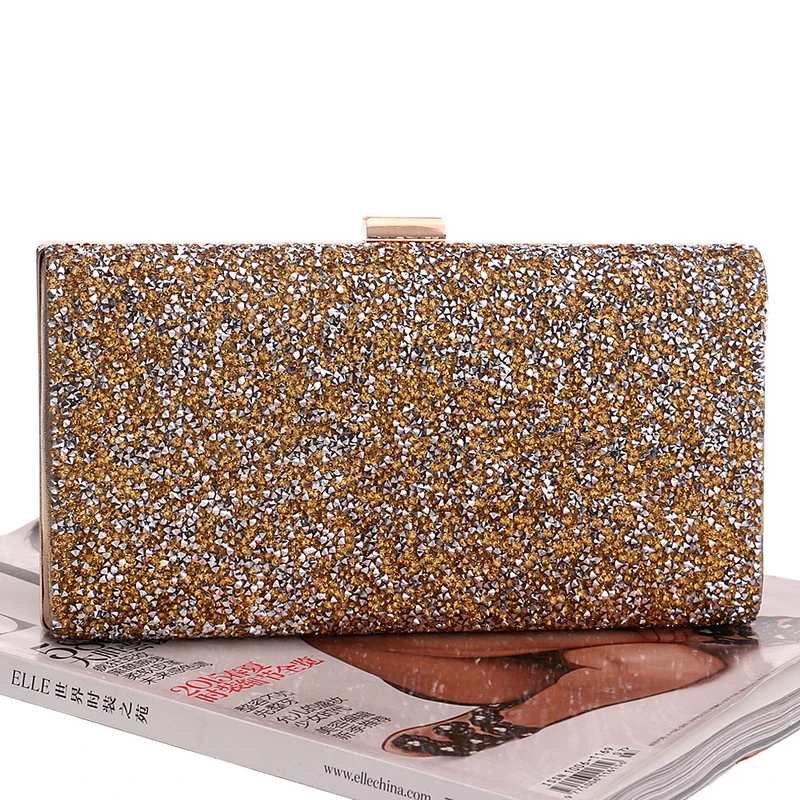 Rhinestones Women Evening Bags Party Wedding Handbags Diamonds One Side Wedding Purse Wallets