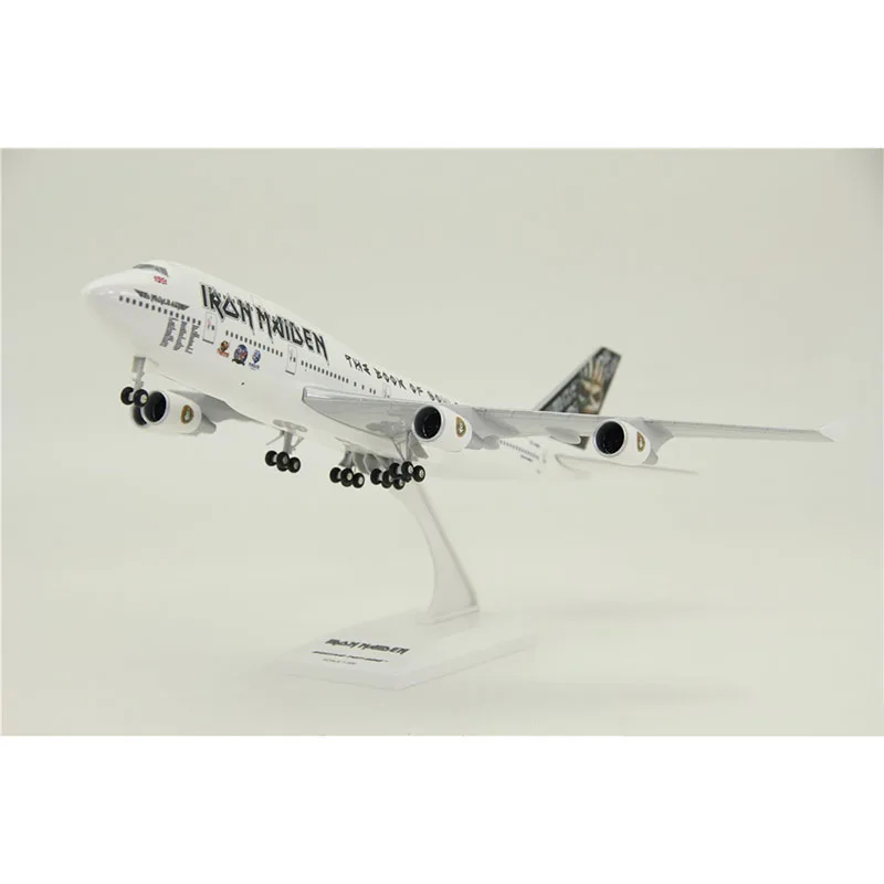 1/200 Boeing B747-400 British Iron Heavy Metal Orchestra Airlines Airways Airliner aviation Toys plane gift with undercarriage