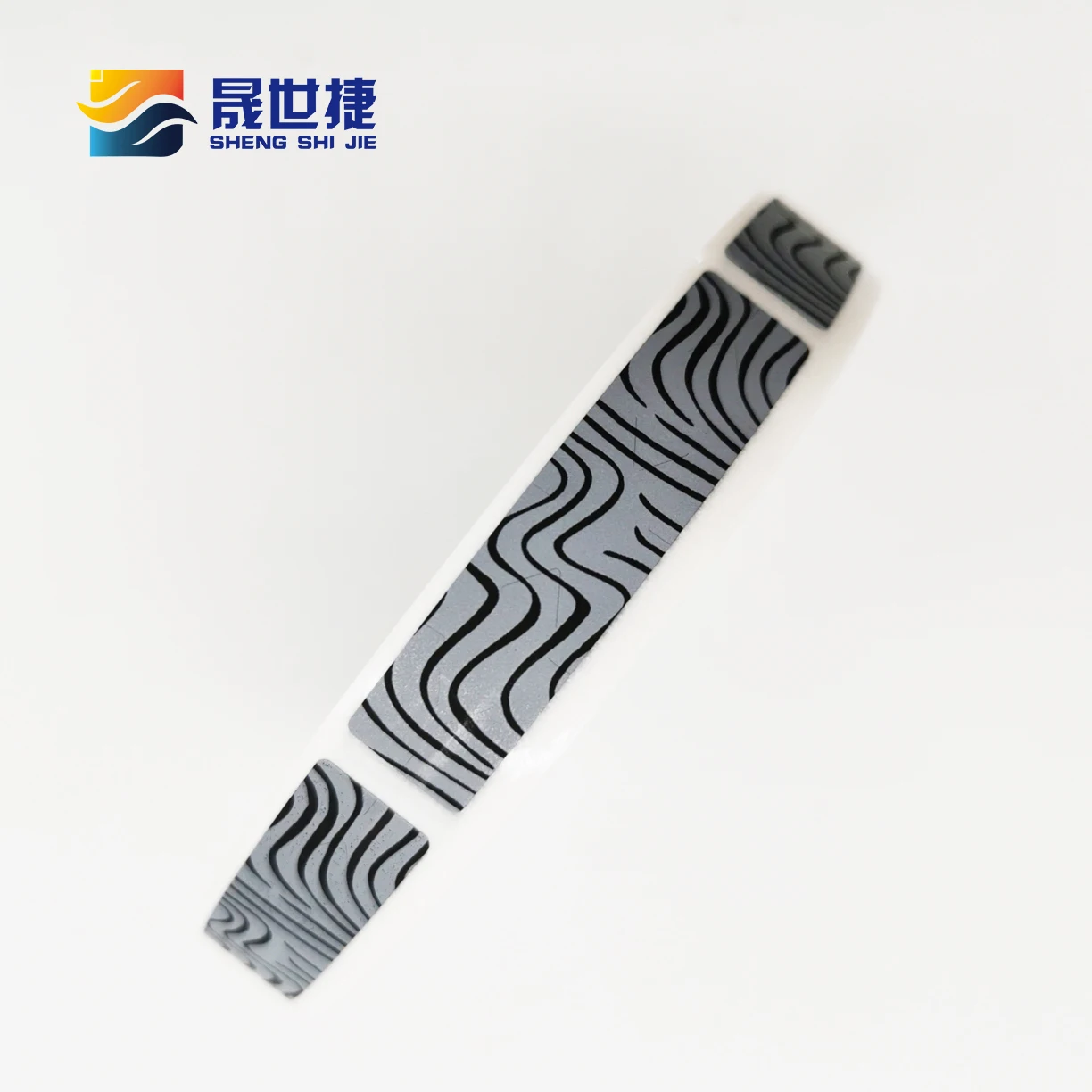 Shengshijie 1000pcs 11x50mm manual SCRATCH OFF STICKER LABEL Zebra pattern tape in rolls Code Covering Film