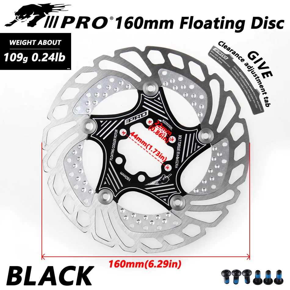 IIIPRO Brake Discs Mtb Rotor 160mm 180mm Disco 203mm 140mm Bicycle Caliper Mountain Bike Disc Brakes Cooling Cycling Accesories