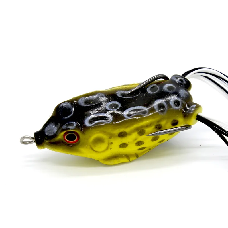 Double Propeller Frog Soft Baits Shad Soft Lure Jigging Fishing Lure Bait Prop Topwater Catfish Silicone Artificial Wobblers