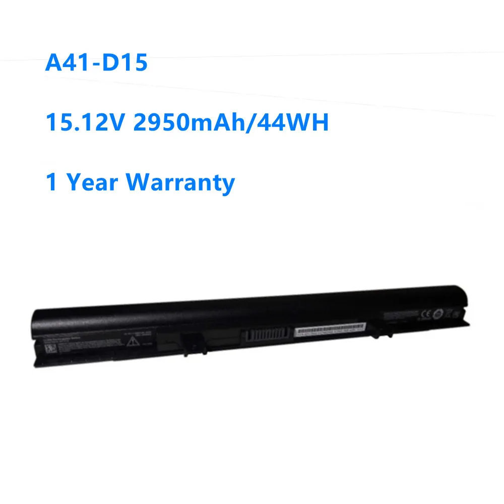 

A41-D15 40050632 Laptop Battery For Medion Akoya E6416 P6659 E6424 P6657 ERAZER P6661 15.12V 2950mAh 44Wh