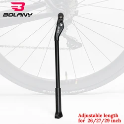 BOLANY Bike Kick Stand Adjustable Lightweight Carbon Fiber Kick Stand for 26 27.5 29 Road Bicycle Prop Side Rear Parking Rack
