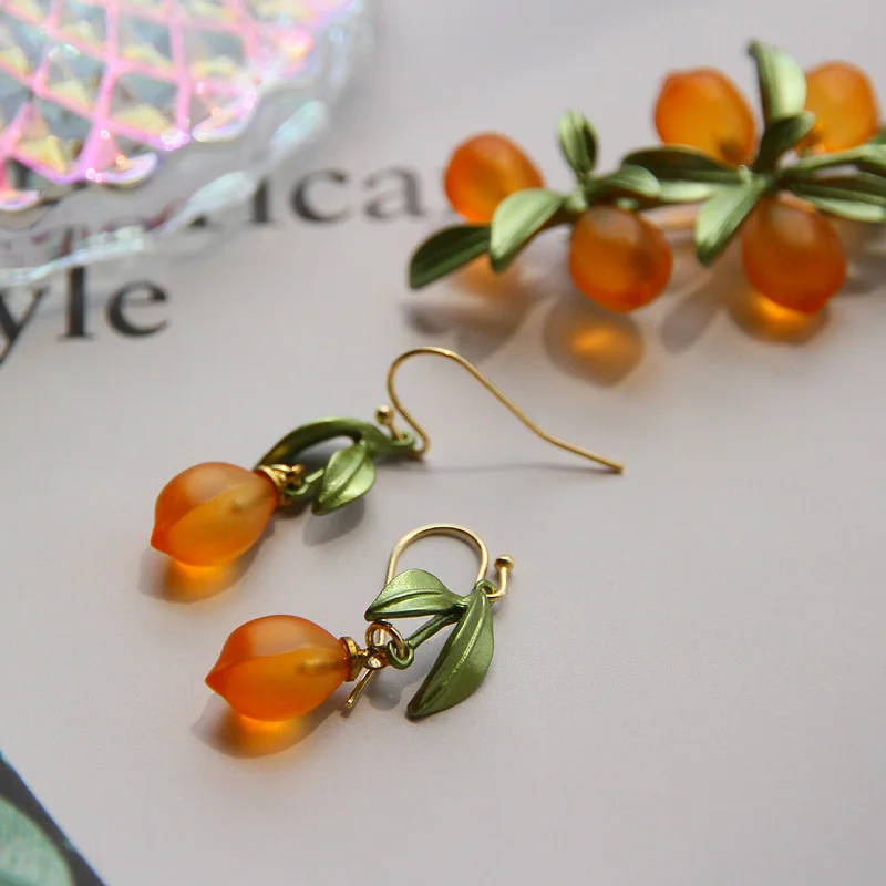 Luxury Design Glazed Plant Green Leaves Brooches For Literary Retro Woman Girl Student Suit Party Corsage Brooch Accessories
