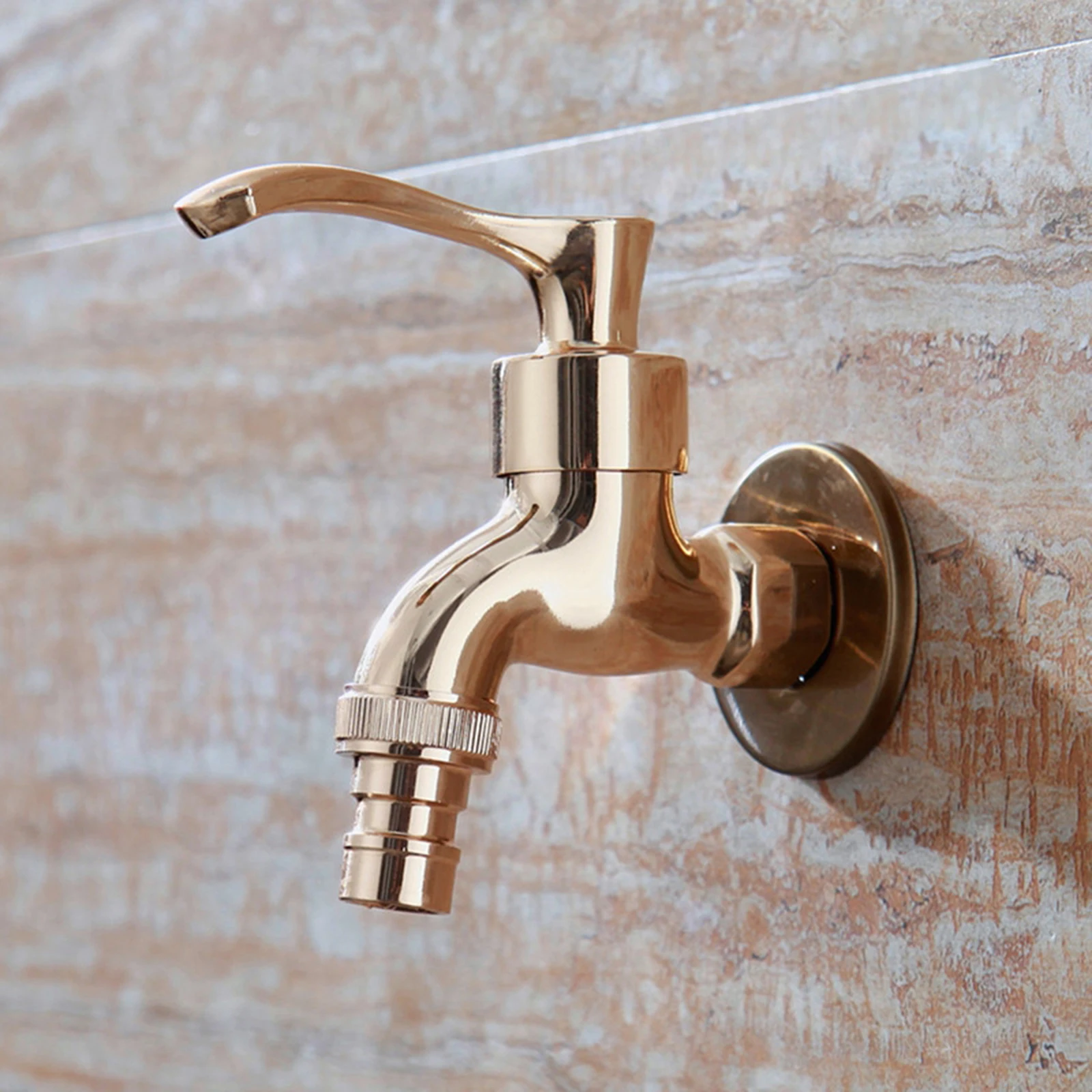 Wall Mount Bibcock Antique Water Tap Decorative Outdoor Garden Faucet Washing Machine Mop Pool WC Taps