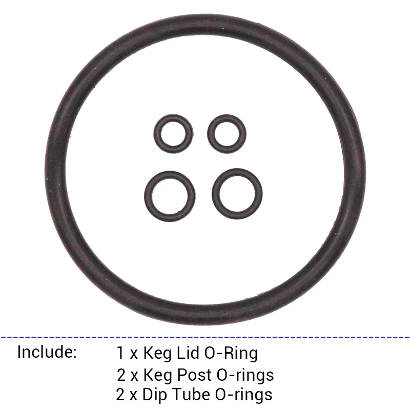 2 sets/lot Corny Keg O-ring Replacement Set Rebuild Kit For Corny Kegs Brand New Fit Ball Lock and Pin Lock Corny Keg