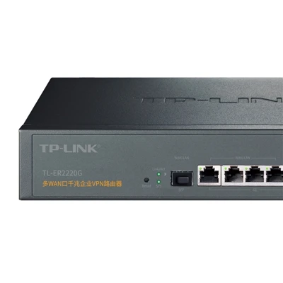 tp-link vpn router firewall ER2220G Dual-core CPU multi-WAN gigabit enterprise 1*1000Mbps SFP WAN+3*WAN/LAN+2*LAN 1000Mbps RJ45