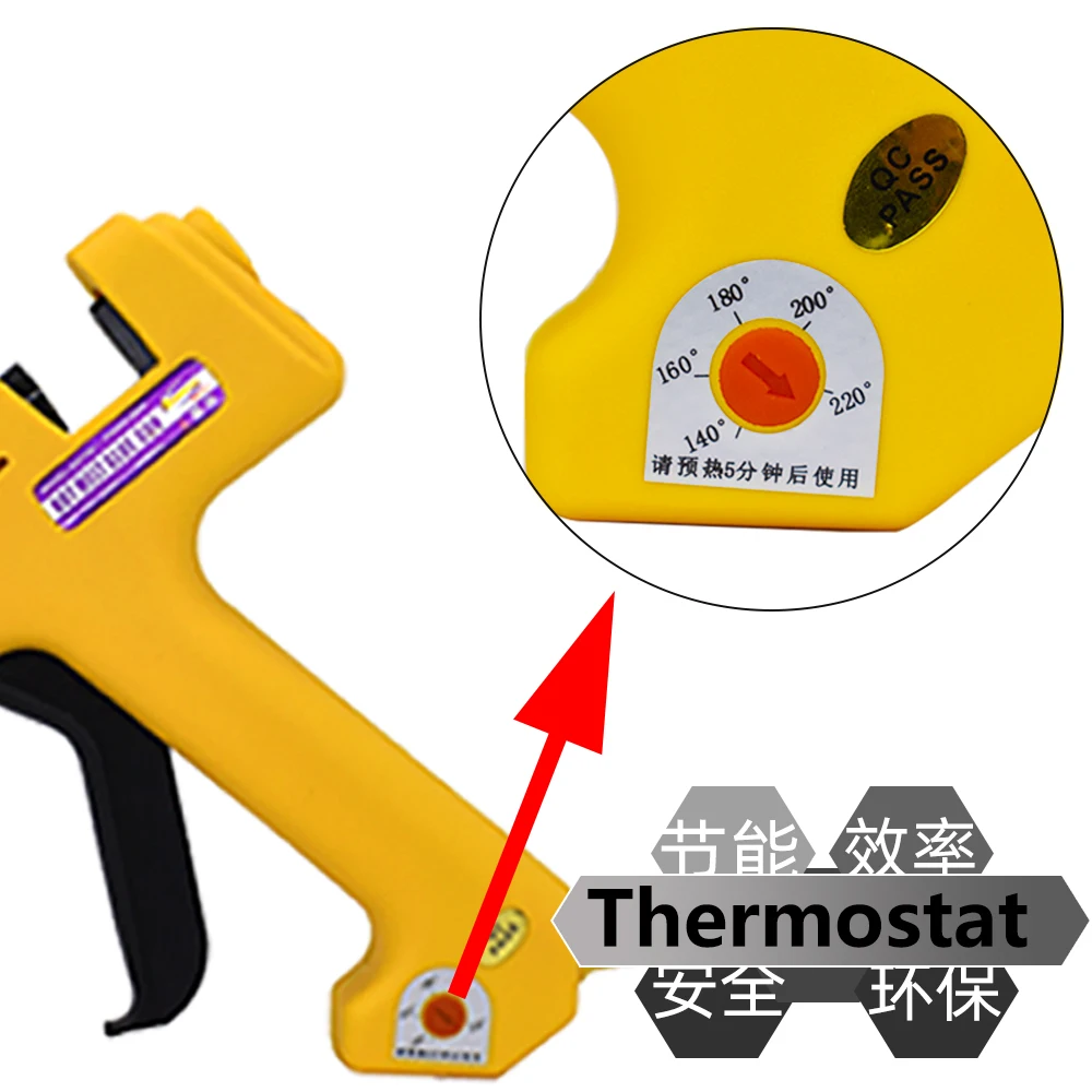 Profession High Power Industrial production Hot Melt Glue gun Handmade Repair tool Kit 250W  Heater glue stick 11mm