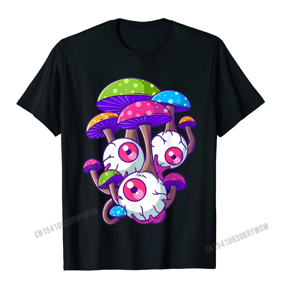 사이키델릭 버섯 히피 매직 곰팡이 Shrooms 트랜스 레이브 티셔츠 Camisas 남성 클래식 탑 셔츠, 남성 디자이너 티셔츠