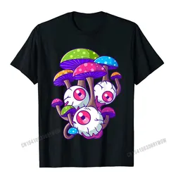 Psychedelic Mushroom Hippie Magic Fungus Shrooms Trance Rave T-Shirt Camisas Men Classic Tops Shirts For Men Designer T Shirts