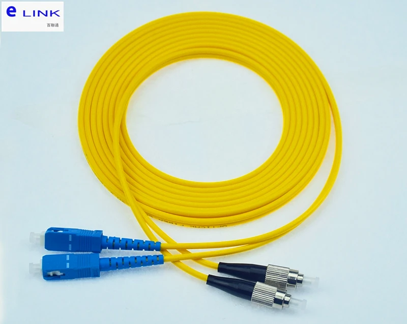 

10pcs SC-FC fiber optic patch cord SM 1M 2M 3M 5M 7M 10M Duplex cable FC-SC optical fibre jumper 2.0mm 3.0mm DX free shipping