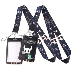 LT26 Game Hollow Knight Neck Strap Lanyard Credit Card ID Holder Bag Student Women Travel Bank Bus Business Card Cover Badge