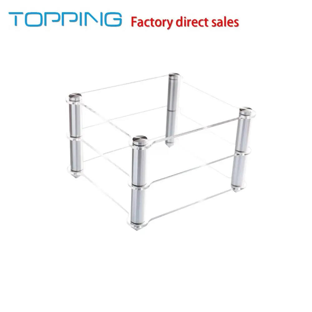 TOPPING Acrylic Rack For D30 Decoder A30 HIFI Amplifier Amp rack Transparent equipment two-layer Rack