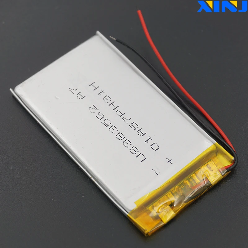 Batería Lipo de polímero de litio Li de 3,7 V 850 mAh 383562   Para GPS MP4 Cámara Grabadora de conducción Luz LED DashCam Altavoz Bluetooth