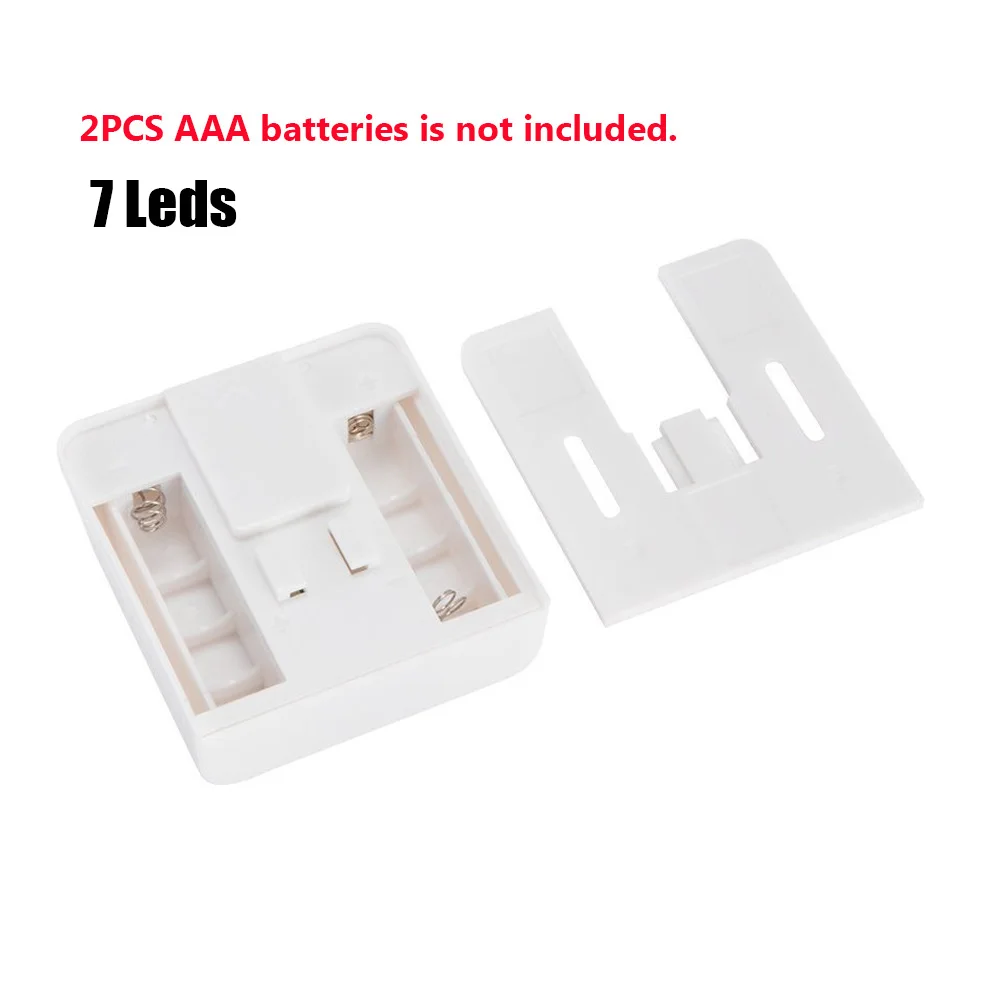 7 LEDs Under Cabinet Light Universal Wardrobe Light Sensor Led Armario Inner Hinge Lamp For Cupboard Closet Kitchen