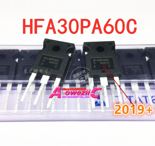 

Aoweziic 2019+ 100% new imported original HFA30PA60CPBF HFA30PA60C TO-247 Fast Recovery Tube 30A 600V